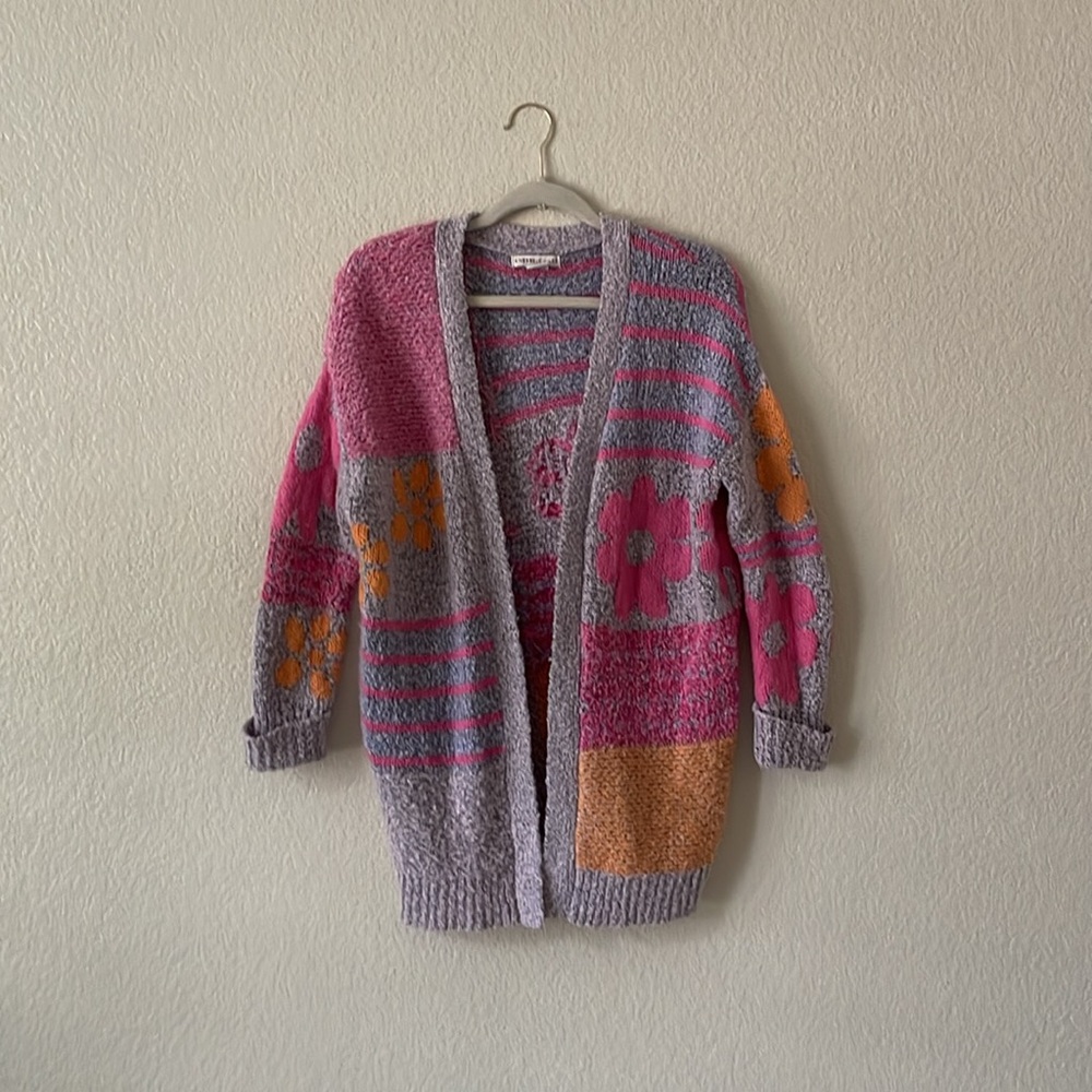 Sincerely Jules Flower Cardigan Longline Floral Patchwork Sweater